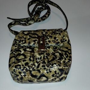 Vince Camuto Quilted Leopard Print Shoulder Bag – Gold Hardware, Bold Statement